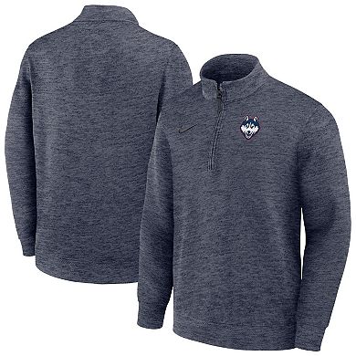 Men's Nike Navy UConn Huskies Coaches Dri-FIT Half-Zip Pullover