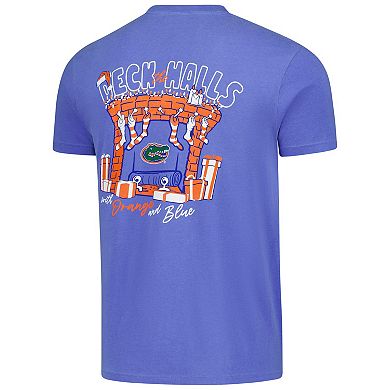 Men's Royal Florida Gators Deck the Halls Comfort Colors T-Shirt