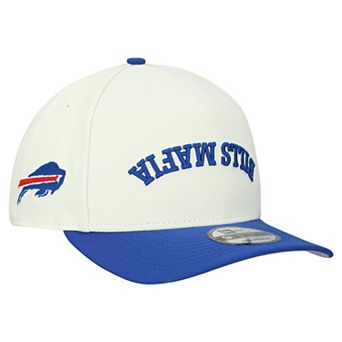 Men's New Era Cream Buffalo Bills Upside Down 9FIFTY A-Frame Snapback Hat