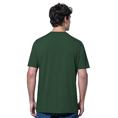 Men's Starter Heather Gray/Green Athletics Two-Pack Long Sleeve & Short Sleeve T-Shirt Set