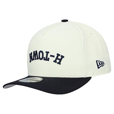 Men's New Era Cream Houston Texans Upside Down 9FIFTY A-Frame Snapback Hat