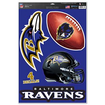 WinCraft Baltimore Ravens 11" x 17" #1 Fan Multi-Use Decal Sheet