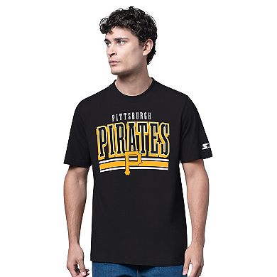 Men's Starter Heather Gray/Black Pittsburgh Pirates Two-Pack Long Sleeve & Short Sleeve T-Shirt Set
