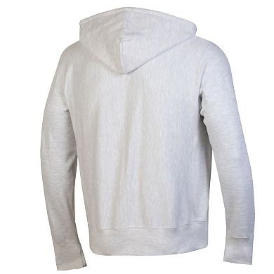 Men's Champion Gray San Diego Padres Reverse Weave Chenille Full-Zip Hoodie