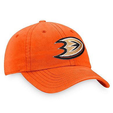 Men's Fanatics Orange Anaheim Ducks Core Primary Logo Adjustable Hat