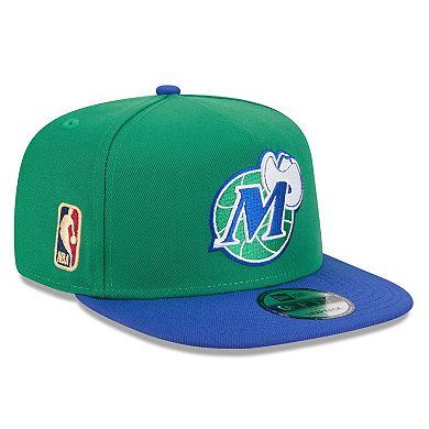 Men's New Era Green/Blue Dallas Mavericks 2025/26 Classic Edition Jersey Hook A-Frame 9FIFTY Snapback Hat