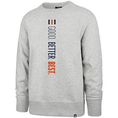 Men's '47 Heather Gray Chicago Bears Good. Better. Best. Franklin Sweatshirt