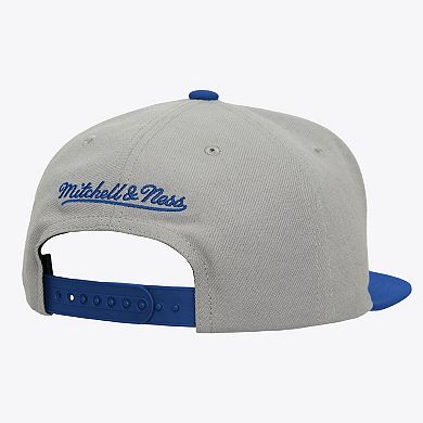 Men's Mitchell & Ness Gray/Royal Florida Gators Plaid OG Snapback Hat