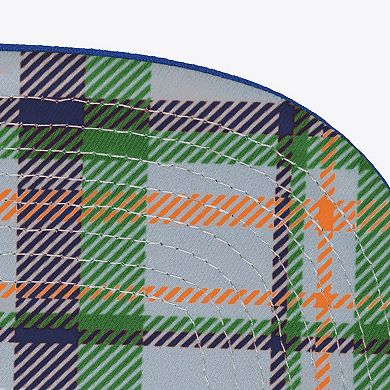 Men's Mitchell & Ness Gray/Royal Florida Gators Plaid OG Snapback Hat