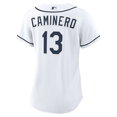 Women's Nike Junior Caminero White Tampa Bay Rays Home Replica Jersey