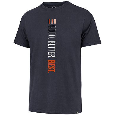 Men's '47 Navy Chicago Bears Good. Better. Best. Franklin T-Shirt