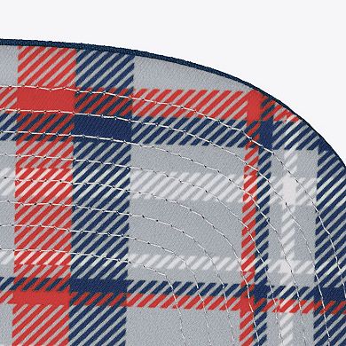 Men's Mitchell & Ness Gray/Navy Ole Miss Rebels Plaid OG Snapback Hat