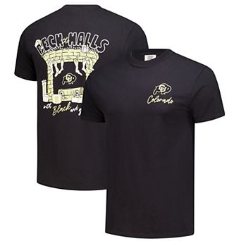 Men's Black Colorado Buffaloes Deck the Halls Comfort Colors T-Shirt