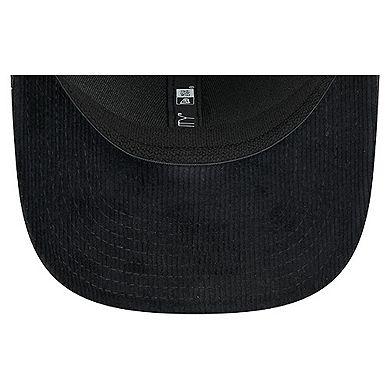 Men's New Era Black Buffalo Sabres Quilted Nylon 9SEVENTY Adjustable Trucker Hat