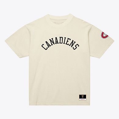 Unisex Mitchell & Ness Cream Montreal Canadiens Arched Team T-Shirt