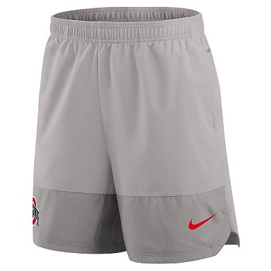Men's Nike Gray Ohio State Buckeyes 2025 Sideline Dri-FIT Shorts