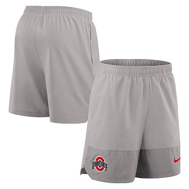 Men's Nike Gray Ohio State Buckeyes 2025 Sideline Dri-FIT Shorts