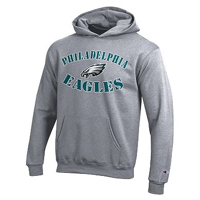 Youth Champion Red Philadelphia Eagles Powerblend Fleece Hoodie
