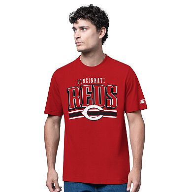 Men's Starter Heather Gray/Red Cincinnati Reds Two-Pack Long Sleeve & Short Sleeve T-Shirt Set