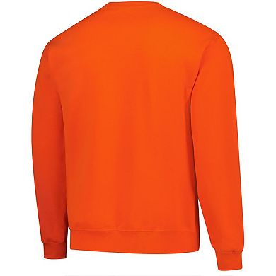 Men's Orange Clemson Tigers Holiday Fleece Sweatshirt