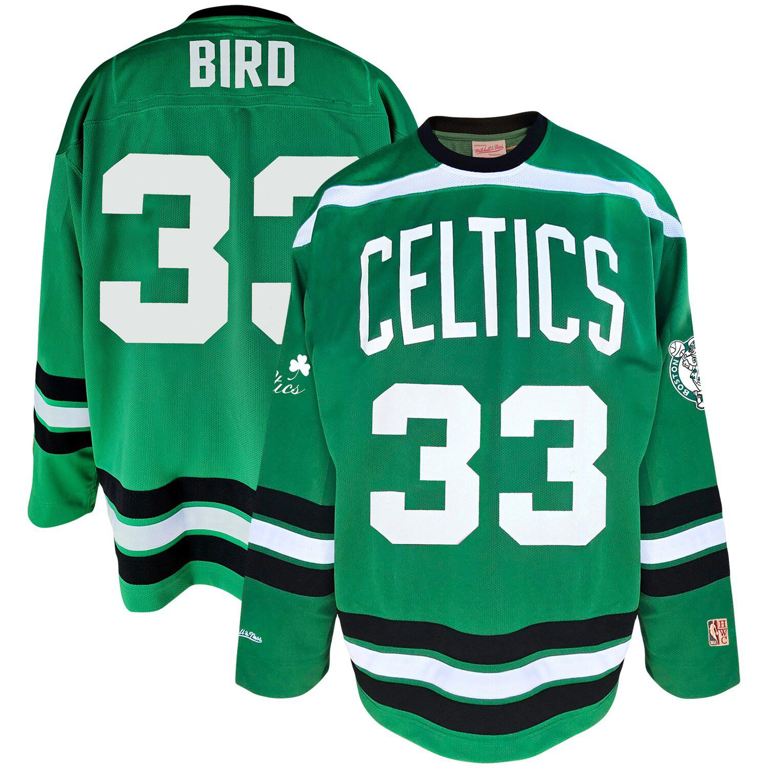 Men's Mitchell & Ness Larry Bird Kelly Green Boston Celtics Big