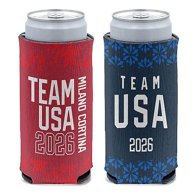 WinCraft Team USA Milano Cortina 2026 Winter Olympics Slim Can Cooler