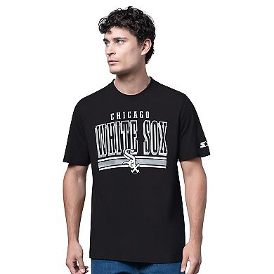 Men's Starter Heather Gray/Black Chicago White Sox Two-Pack Long Sleeve & Short Sleeve T-Shirt Set