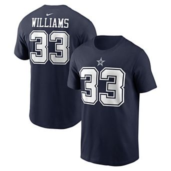 Men's Nike Javonte Williams Navy Dallas Cowboys Name & Number T-Shirt