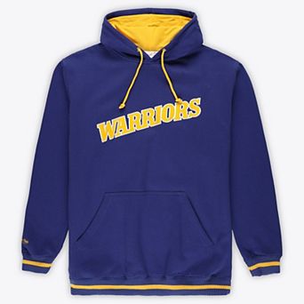 Men's Mitchell & Ness Royal Golden State Warriors Hardwood Classics Big & Tall Hoodie
