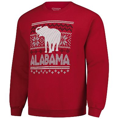 Men's Crimson Alabama Crimson Tide Holiday Fleece Sweatshirt
