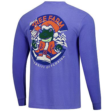 Men's Royal Florida Gators Tree Farm Comfort Colors Long-Sleeve T-Shirt