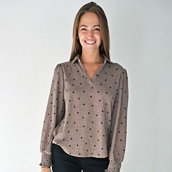 Parker Caramel Dot Top