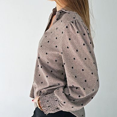 Parker Caramel Dot Top