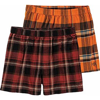 Men's Legendary Whitetails Flannel Plaid Boxer Short 2 Pack