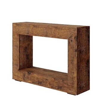 Farmhouse Console Table, Long Sofa Table Behind The Couch, Narrow Sofa Table with Storage