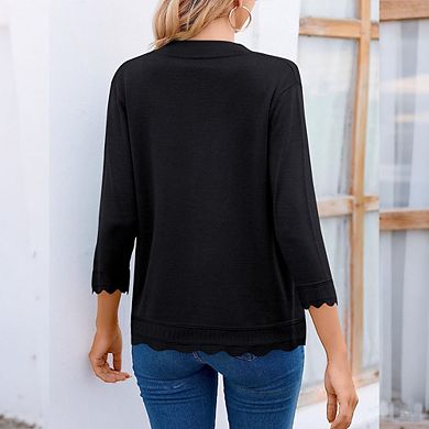 Women's 3/4 Sleeve Summer Cardigan