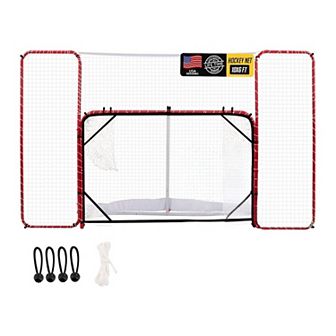 Zealfeel Hockey Net with Backstop 10x6FT, Pro Goal Set with