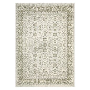 Washable Floral Area Rugs, Non-Slip Stain Resistant Vintage Boho Runners Carpets Indoor Outdoor