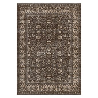Washable Floral Area Rugs, Non-Slip Stain Resistant Vintage Boho Runners Carpets Indoor Outdoor