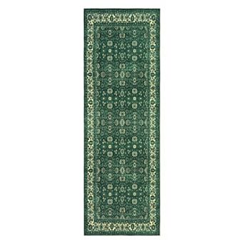 Washable Floral Area Rugs, Non-Slip Stain Resistant Vintage Boho Runners Carpets Indoor Outdoor