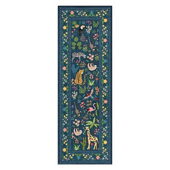 Washable Animal Bird Area Rugs, Soft Modern Forest Jungel Runners Carpet for Living Room Hallway