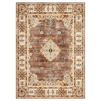 Washable Origintal Boho Distressed Area Rugs Non-Slip Stain Resistant Vintage Oriental Runner Rugs