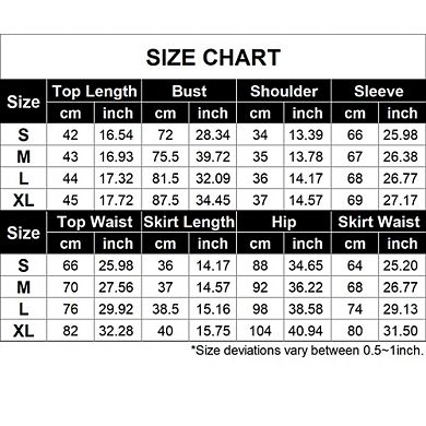 Women's Sequin 2-Piece Set Long Sleeve Crop Top Mini Skirt Party Set