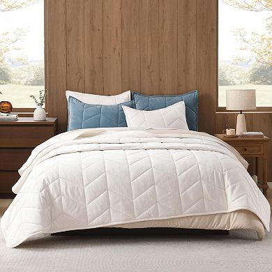 Luxurious Herringbone Velvet Bedspread Set - Soft, Breathable, OEKO-TEX Certified