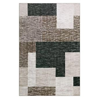 IDEALHOUSE Geometric Washable Rug