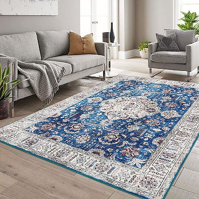 IDEALHOUSE Bohemian Pattern Medallion Rug