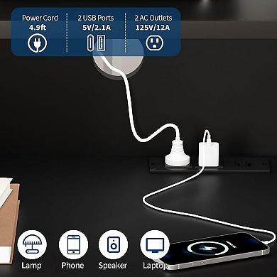 Large Record Player Stand, Wood Vinyl Record Storage Compact Record Player with Charging Station