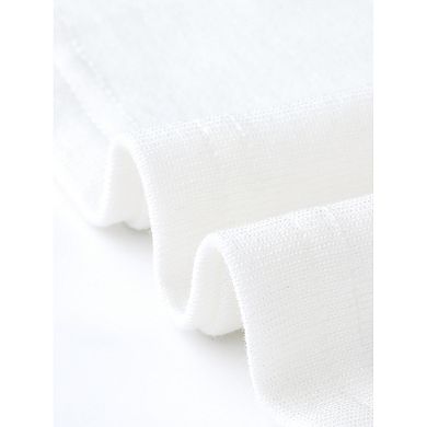 Casual Top for Women's Sleeveless Crew Neck Pleated Summer Knit Basic Tee Shirt