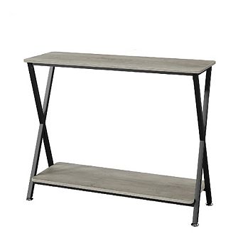 2 tier Slim Console Table - Narrow Hallway, Entryway, Sofa or Display Side Table