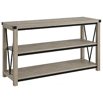 47" Farmhouse Console Table with 3 tier , Storage - Hallway, Living Room Sofa Table